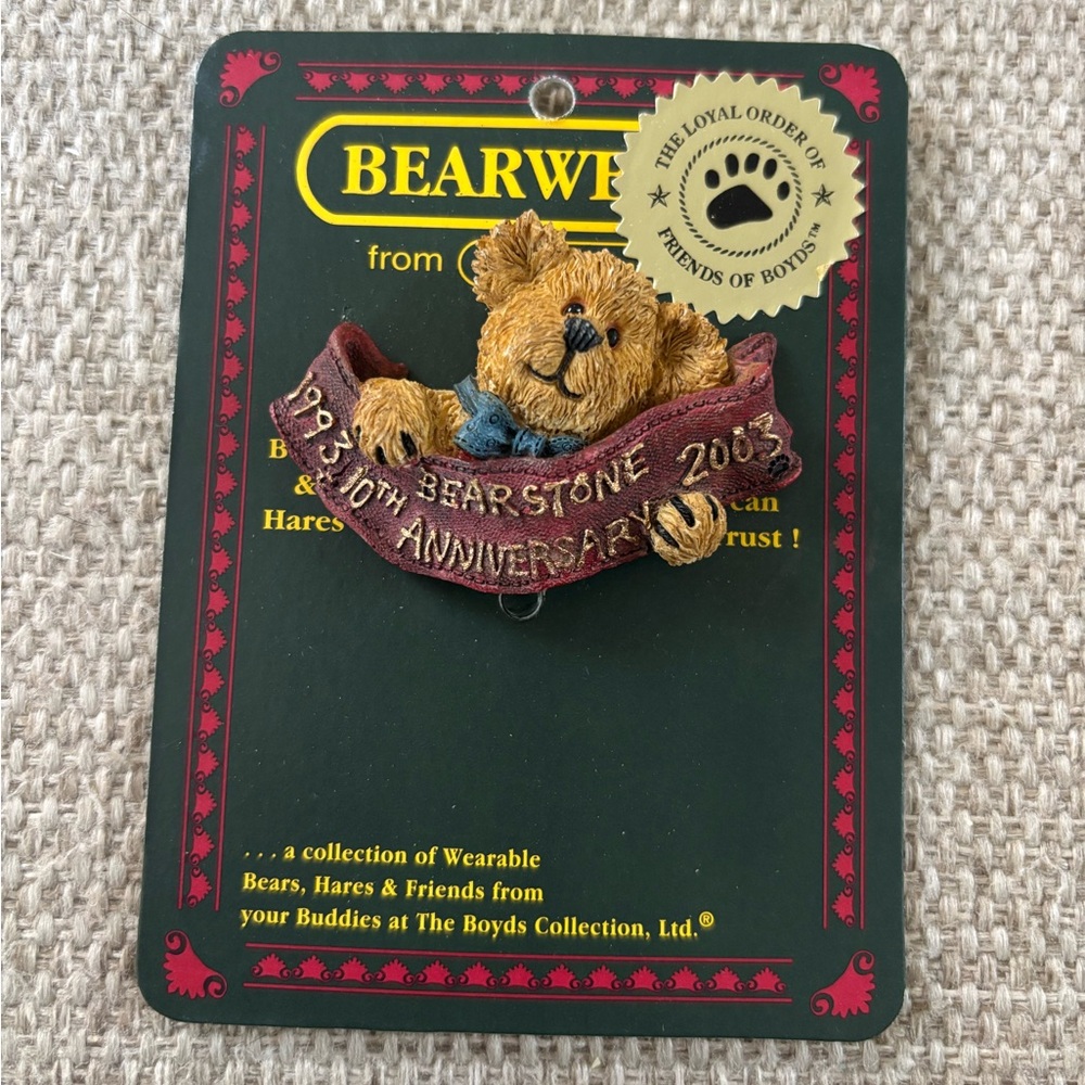 Boyd’s Bears Bearwear 10th Anniversary Pin